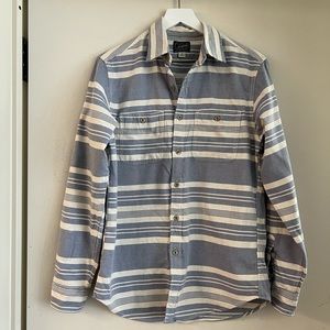 J. Crew Blue Striped Button Down Shirt